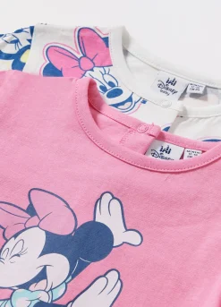 Blukids Pack 2 tutine pigiama Minnie in puro cotone neonata- Pigiami | Multipack