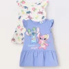 Blukids Pack 2 vestiti in jersey di puro cotone neonata- Vestitini | Multipack