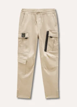 Blukids Pantaloni cargo in cotone stretch ragazzo- Pantaloni