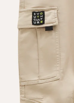Blukids Pantaloni cargo in cotone stretch ragazzo- Pantaloni