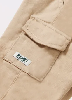 Blukids Pantaloni cargo in cotone stretch neonato- Pantaloni