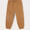 Blukids Pantaloni cargo in puro cotone bambino-Bambino Pantaloni