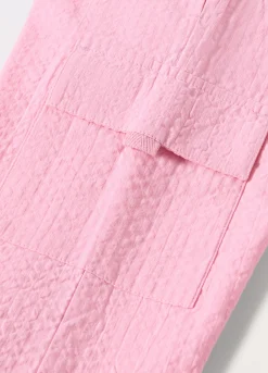 Blukids Pantaloni cargo in puro cotone neonata- Pantaloni
