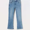 Blukids Pantaloni flare fit in denim di cotone stretch ragazza- Jeans