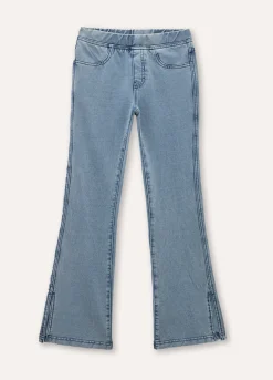 Blukids Pantaloni flare fit in denim di misto cotone ragazza- Jeans