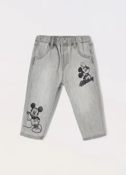 Blukids Pantaloni in denim di cotone neonato- Pantaloni