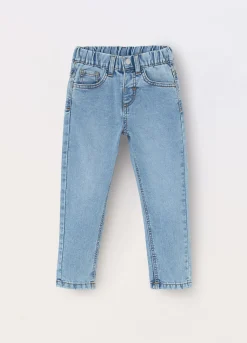 Blukids Pantaloni in denim di misto cotone stretch bambino-Bambino Jeans