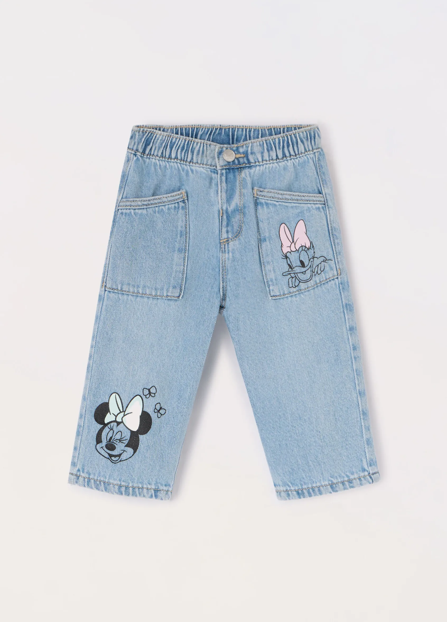 Blukids Pantaloni in denim di misto cotone neonata- Jeans
