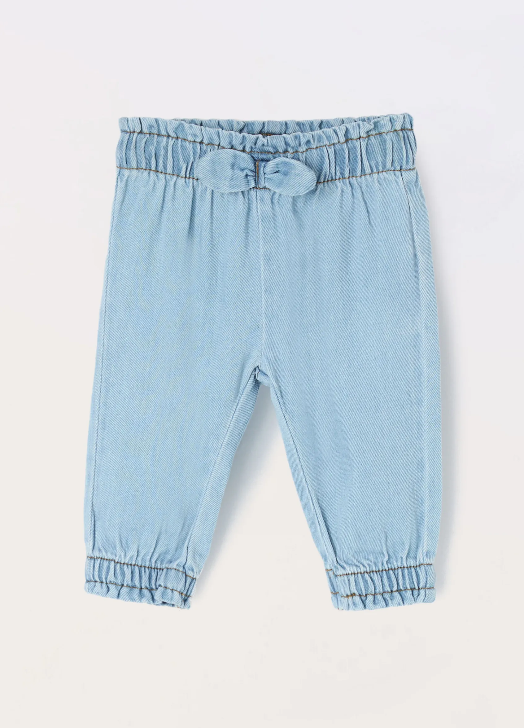 Blukids Pantaloni in mista lyocell neonata- Pantaloni
