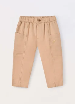 Blukids Pantaloni in misto lino neonato- Pantaloni