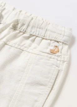 Blukids Pantaloni in misto lino neonato- Pantaloni