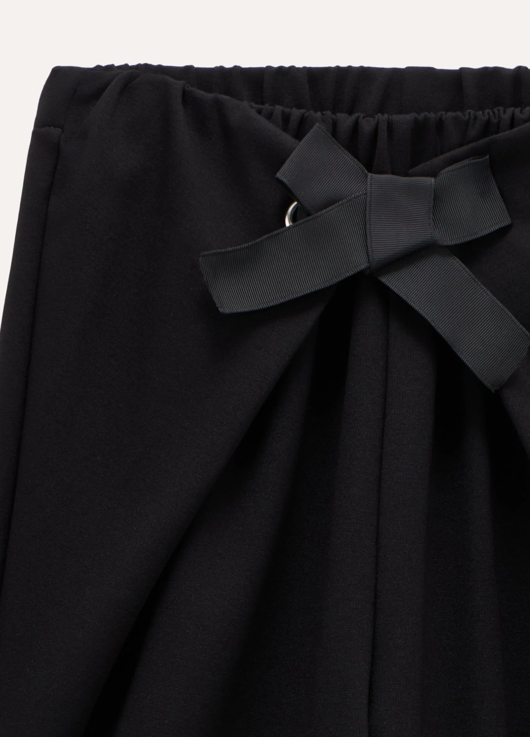 Blukids Pantaloni in misto viscosa con fiocco ragazza- Pantaloni
