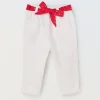 Blukids Pantaloni in puro cotone neonata- Pantaloni