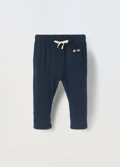 Blukids Pantaloni in puro cotone neonato- Pantaloni
