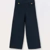 Blukids Pantaloni palazzo in twill bambina- Pantaloni