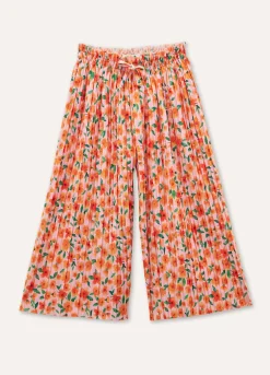 Blukids Pantaloni palazzo plissettati bambina- Pantaloni