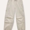 Blukids Pantaloni parachute in puro cotone ragazza- Pantaloni