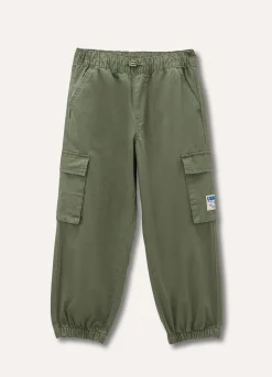 Blukids Pantaloni parachute in puro cotone bambino-Bambino Pantaloni