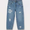 Blukids Pantaloni ripped in denim bambino-Bambino Jeans