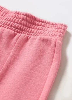 Blukids Pantaloni wide leg in french terry di puro cotone bambina- Pantaloni
