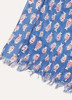 Blukids Pashmina in puro cotone con stampa-Bambino Accessori | Accessori