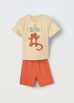 Blukids Pigiama corto in puro cotone Neonato- Pigiami