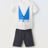 Blukids Pigiama corto in puro cotone ragazzo- Pigiami