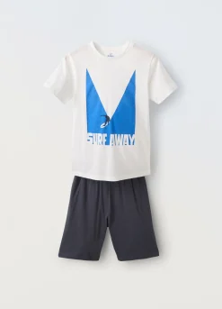 Blukids Pigiama corto in puro cotone ragazzo- Pigiami