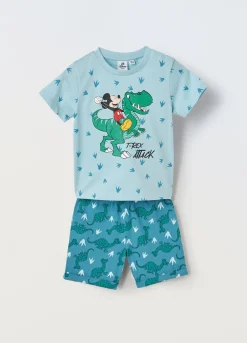 Blukids Pigiama corto in puro cotone Neonato- Pigiami