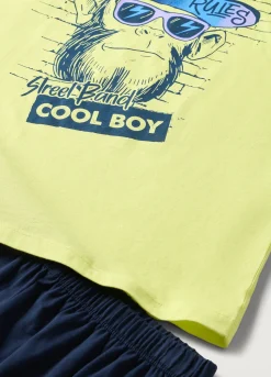 Blukids Pigiama corto in puro cotone ragazzo- Pigiami