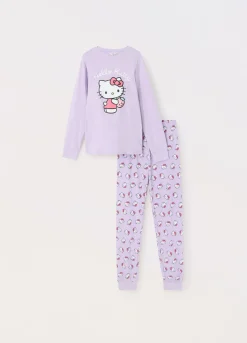 Blukids Pigiama lungo in jersey di puro cotone bambina- Pigiami