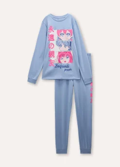 Blukids Pigiama lungo in puro cotone ragazza- Pigiami