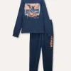 Blukids Pigiama lungo in puro cotone ragazzo- Pigiami