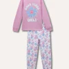 Blukids Pigiama lungo in puro cotone bambina- Pigiami