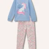 Blukids Pigiama lungo in puro cotone bambina- Pigiami