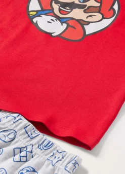 Blukids Pigiama lungo in puro cotone bambino Super Mario-Bambino Intimo