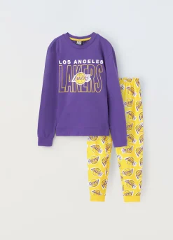 Blukids Pigiama lungo NBA in puro cotone ragazzo- Pigiami