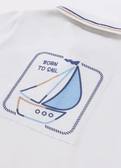 Blukids Polo a maniche corte in cotone piquet neonato- T-shirt