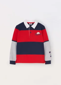 Blukids Polo a righe in puro cotone bambino-Bambino T-shirt