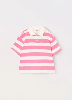 Blukids Polo in jersey di puro cotone ragazza- T-shirt