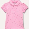 Blukids Polo in piqué di puro cotone neonata- T-shirt