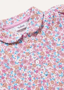 Blukids Polo in piqué di puro cotone neonata- T-shirt