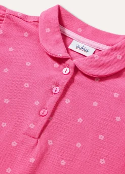 Blukids Polo in piqué di puro cotone neonata- T-shirt