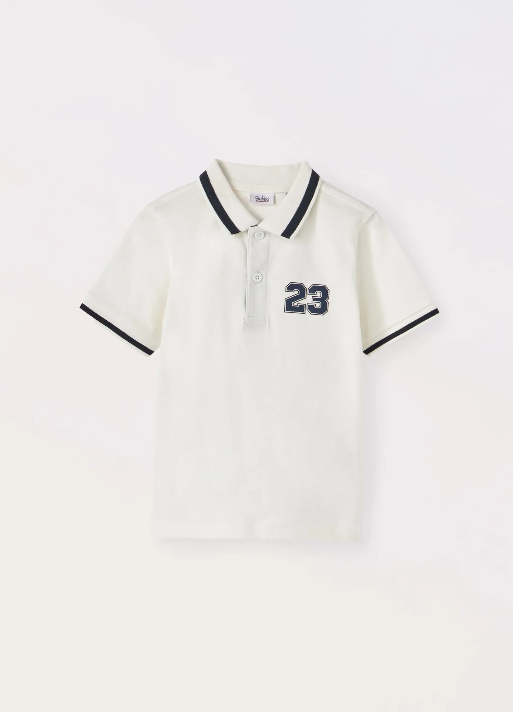 Blukids Polo in Piquet di puro cotone bambino-Bambino T-shirt