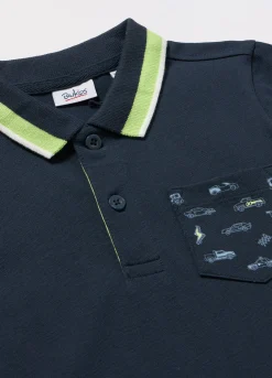 Blukids Polo in Piquet di puro cotone bambino-Bambino T-shirt