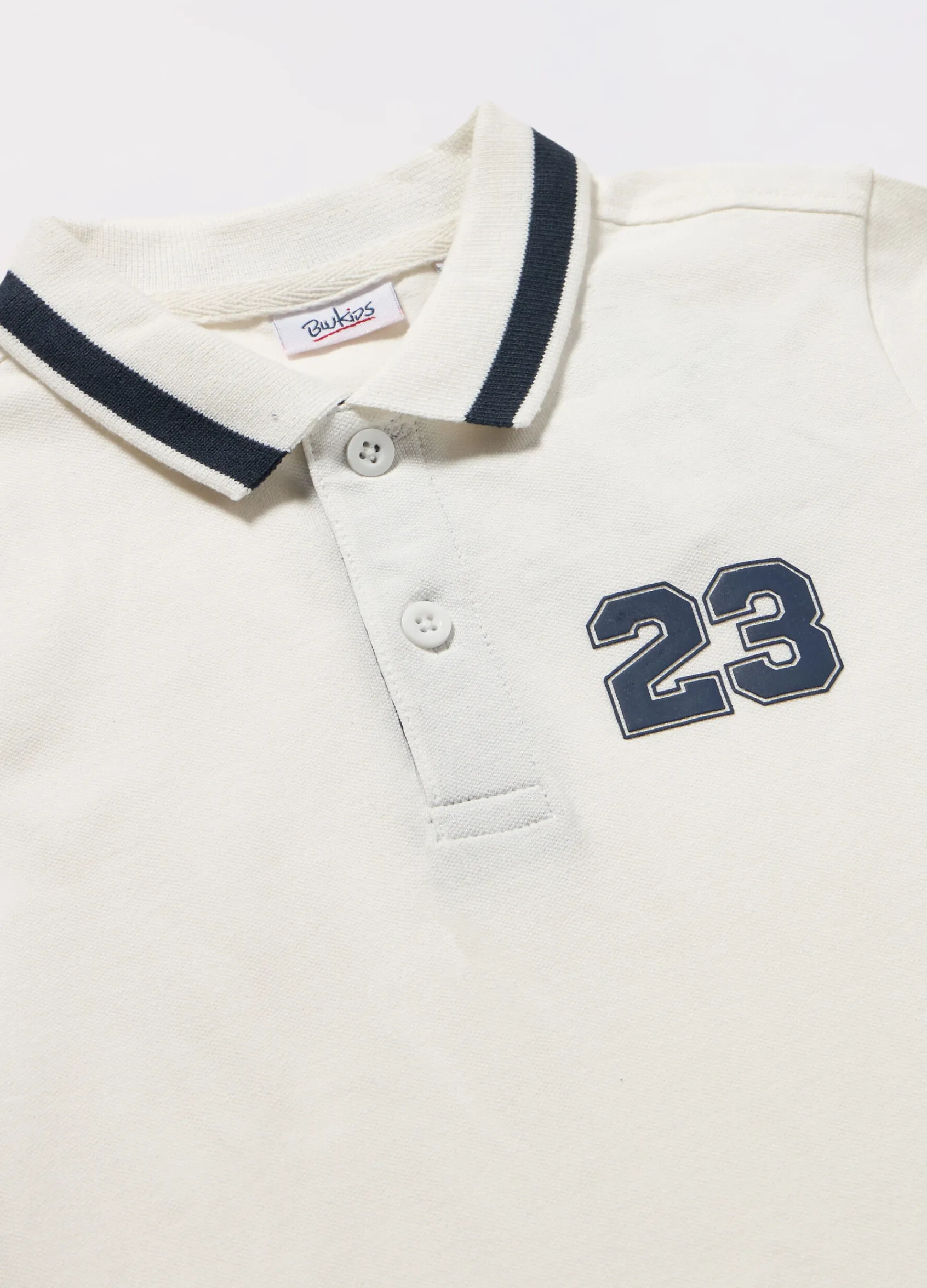 Blukids Polo in Piquet di puro cotone bambino-Bambino T-shirt