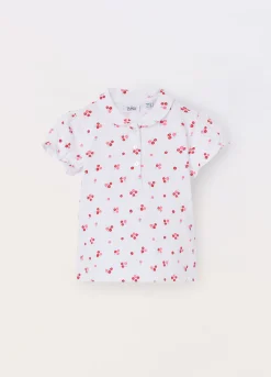 Blukids Polo in puro cotone Piquet neonata- T-shirt