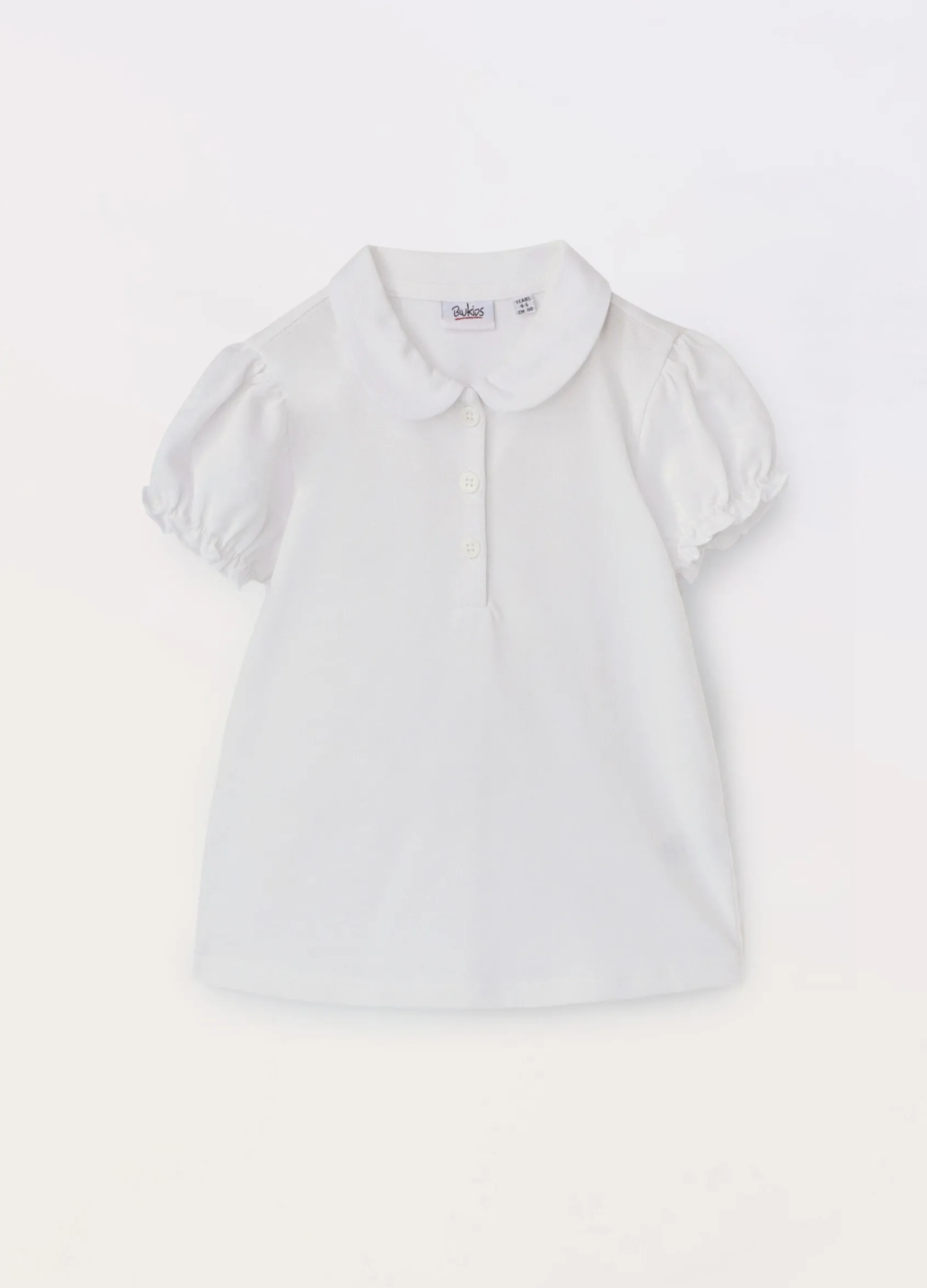 Blukids Polo in puro cotone Piquet bambina- T-shirt