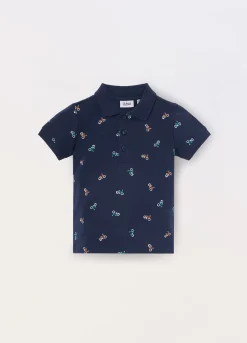 Blukids Polo in puro cotone Piquet neonato- T-shirt