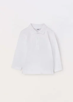 Blukids Polo in puro cotone Piquet neonato- T-shirt